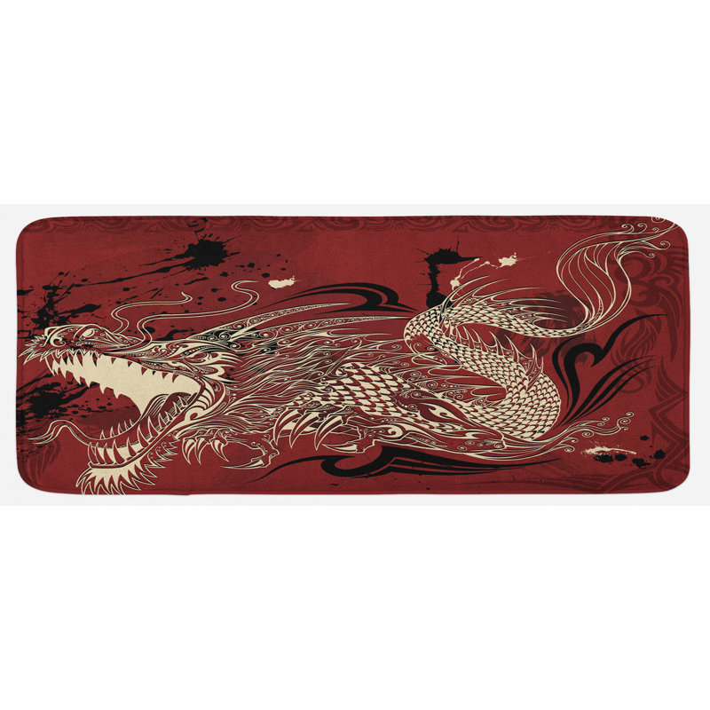Tapis de cuisine dragon