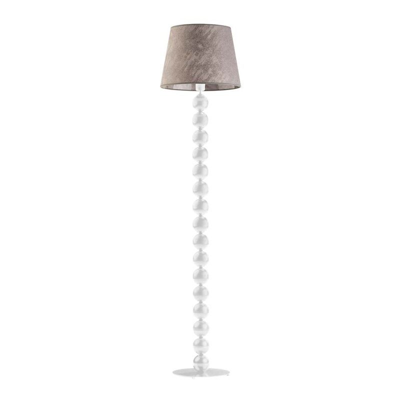 Ayanami 166cm Traditional Floor Lamp, White, Grey Melange