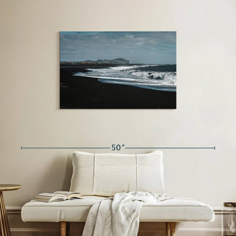 Plage de sable noir Gillard Vik, H 24 po x l 36 po