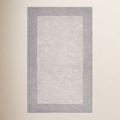 Dolma Charcoal Gray Hand-Woven Wool Rug
