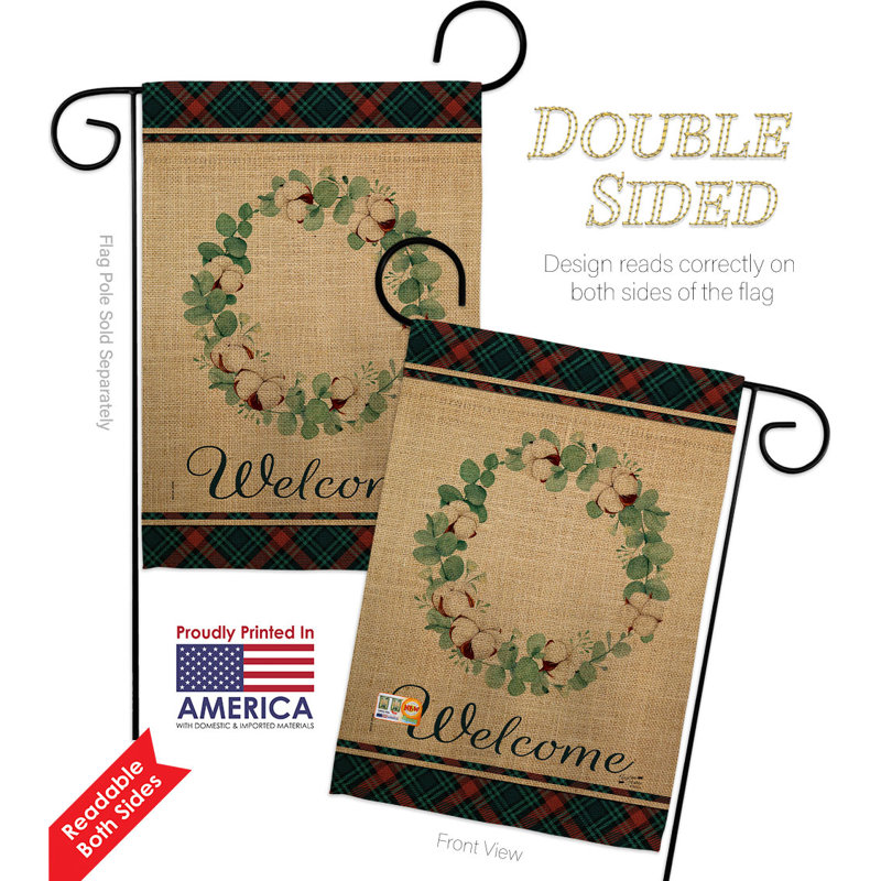 Double Sided 18.5 in. H x 13 in. W Polyester Garden flag