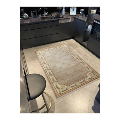 Cross Line Pattern Creative Vintage Decorative Machine Washable Area Rug