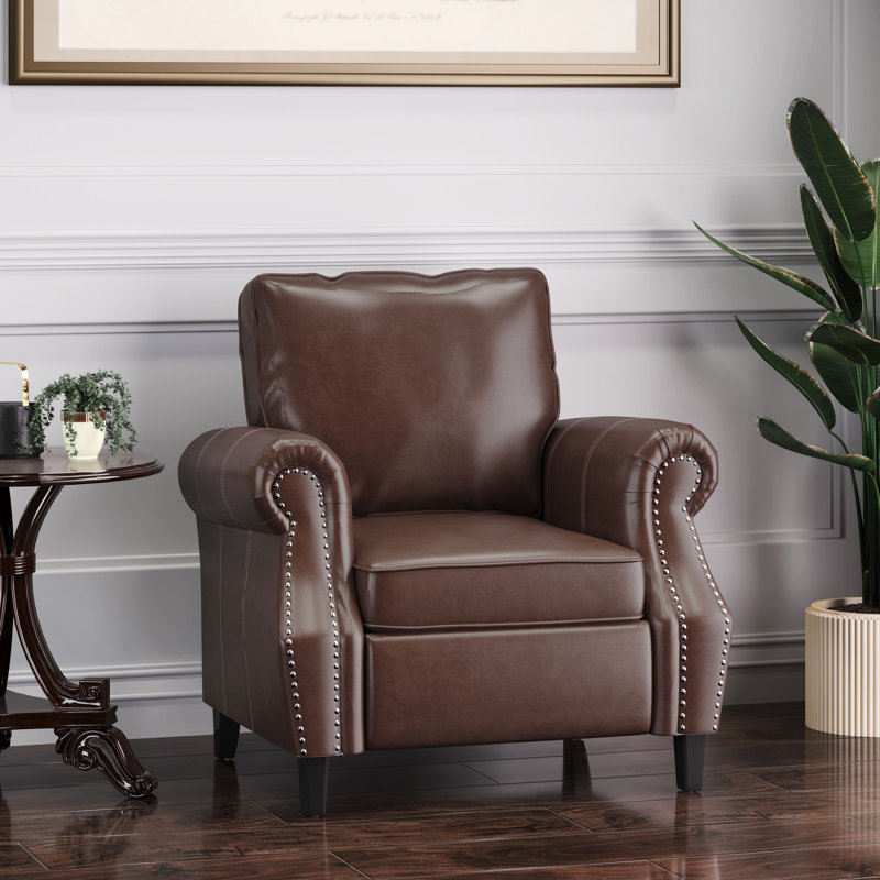 CLUB CHAIR, chaise en similicuir