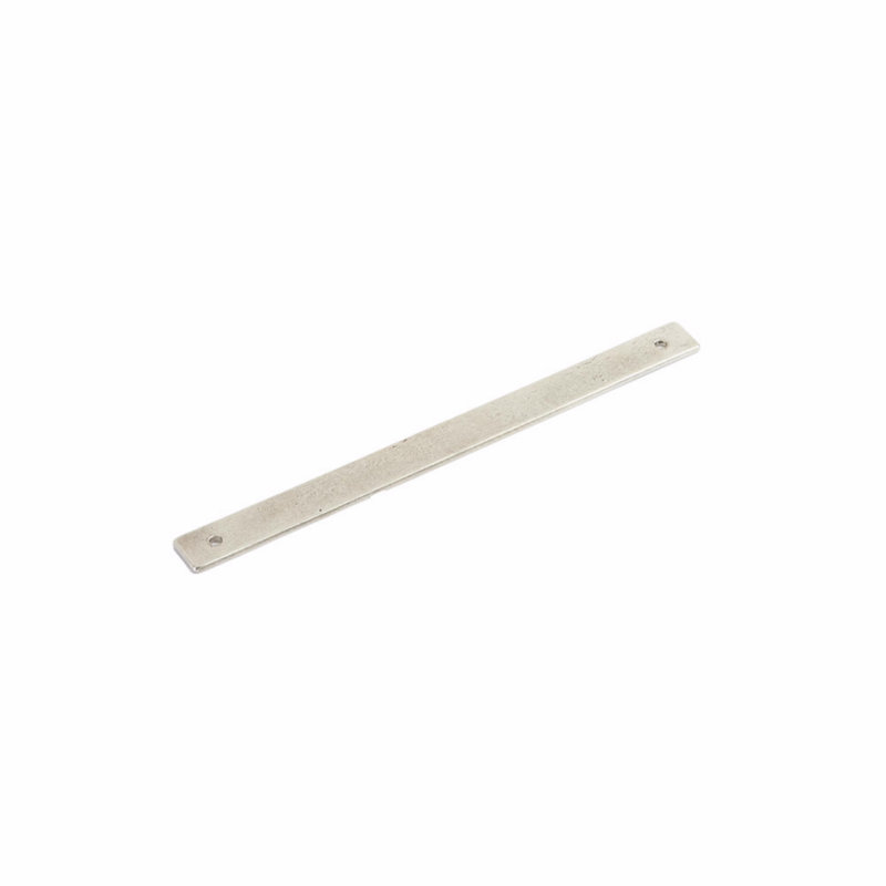Schaub Vinci contre-plaque pour armoire / tiroir, Bronze blanc poli, H 9 po x l 0,75 po