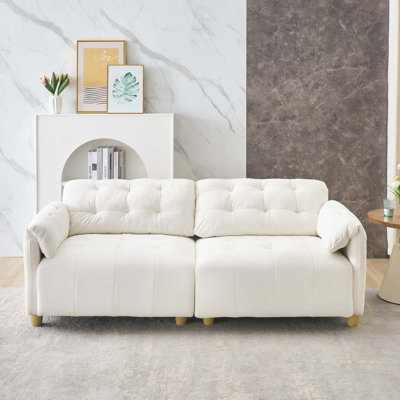 Clintin Cloud Fabric Sofa with High-Density Sponge