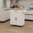 Versatile Rolling Kitchen Island Trolley with Multiple Functional Racks and Adjustable Shelves