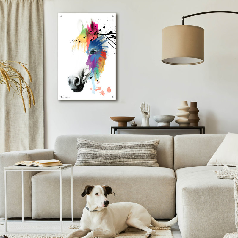 «Horse Portrait» par Mark Ashkenazi, H 36 po x l 24 po x P 0,2 po