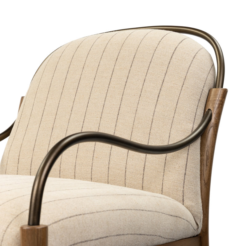 Demi Chair, Lavon Flint Linen Blend