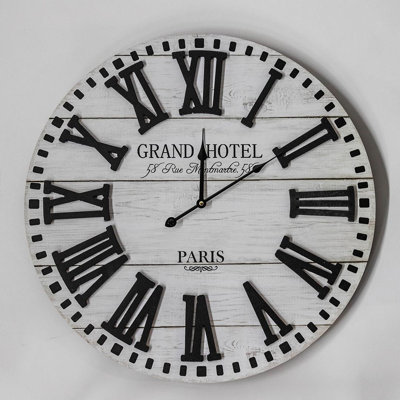 Horloge murale en bois