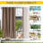 Outdoor Patio Curtains 2 Panels Windproof Top Grommet & Back Tab Bottom, Thermal Insulated Drapes Keep Privacy for Yard/Porch with Ropes for Fixed-1408617448-1408617441