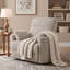 Fauteuil inclinable surdimensionné de 138 cm de large avec revêtement en fausse fourrure de lapin pelucheuse, port de chargement USB et dossier réglable-1791766923