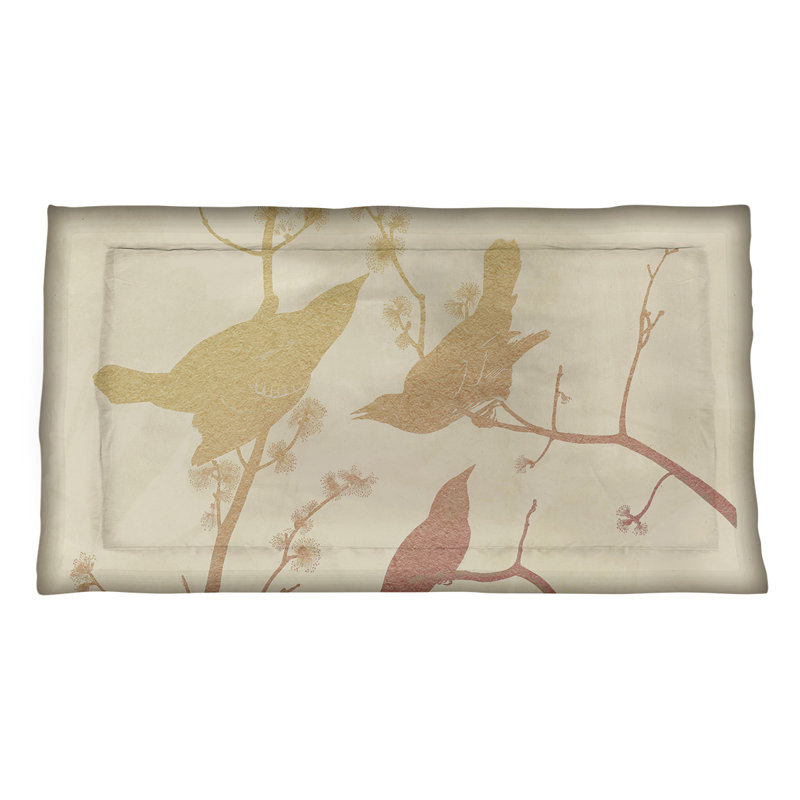 Taie décorative John James Audubon, Grand lit, Microfibre, Dégradé orange
