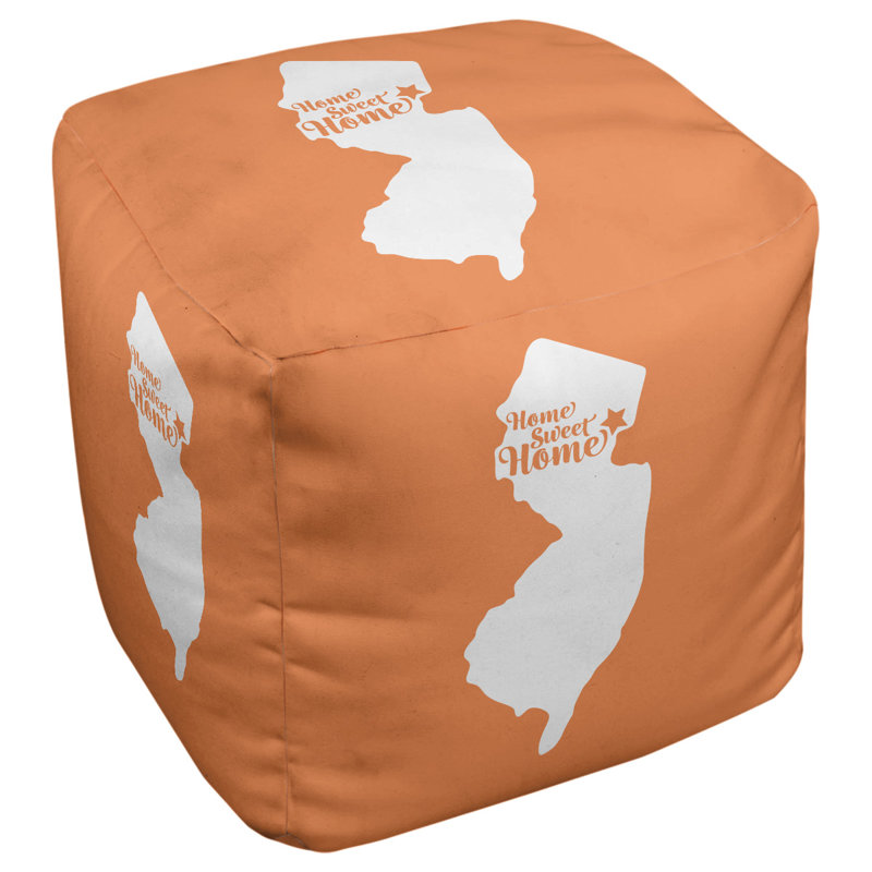 Repose-pieds à cubes newark the home, Orange