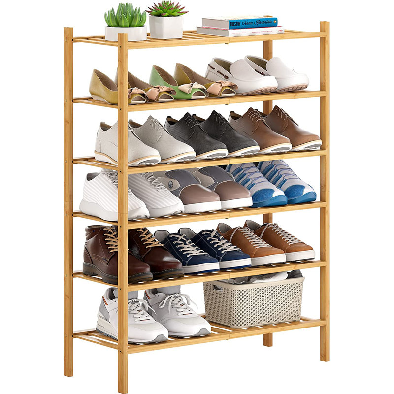 18 Pair Stackable Shoe Rack