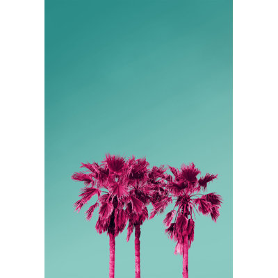 Pink Palms 1 Print by Christopher Kennedy