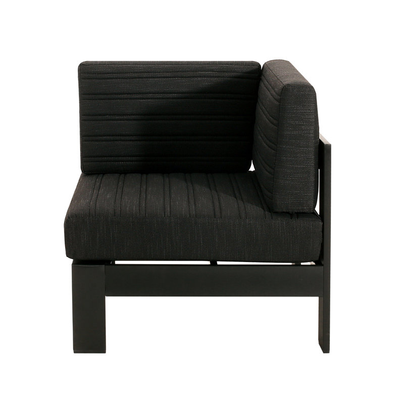 Aluminium avec coin en forme de V - revêtement, forme élégante de chaise, chic