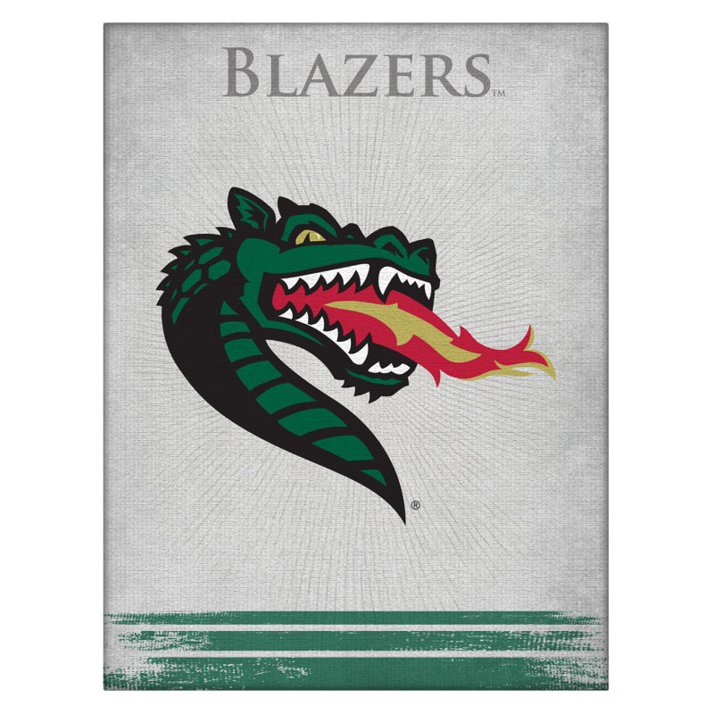 NCAA - Impression sur toile tendue, H 15 po x l 20 po x P 1 po, Blazers de UAB