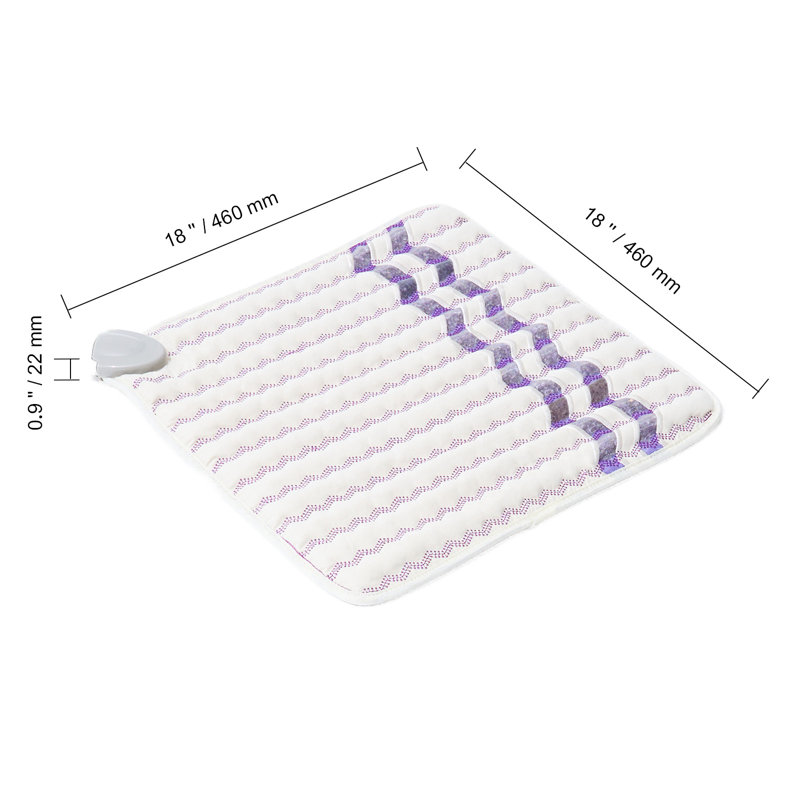 Tapis chauffant infrarouge lointain avec pierres précieuses Amethyst