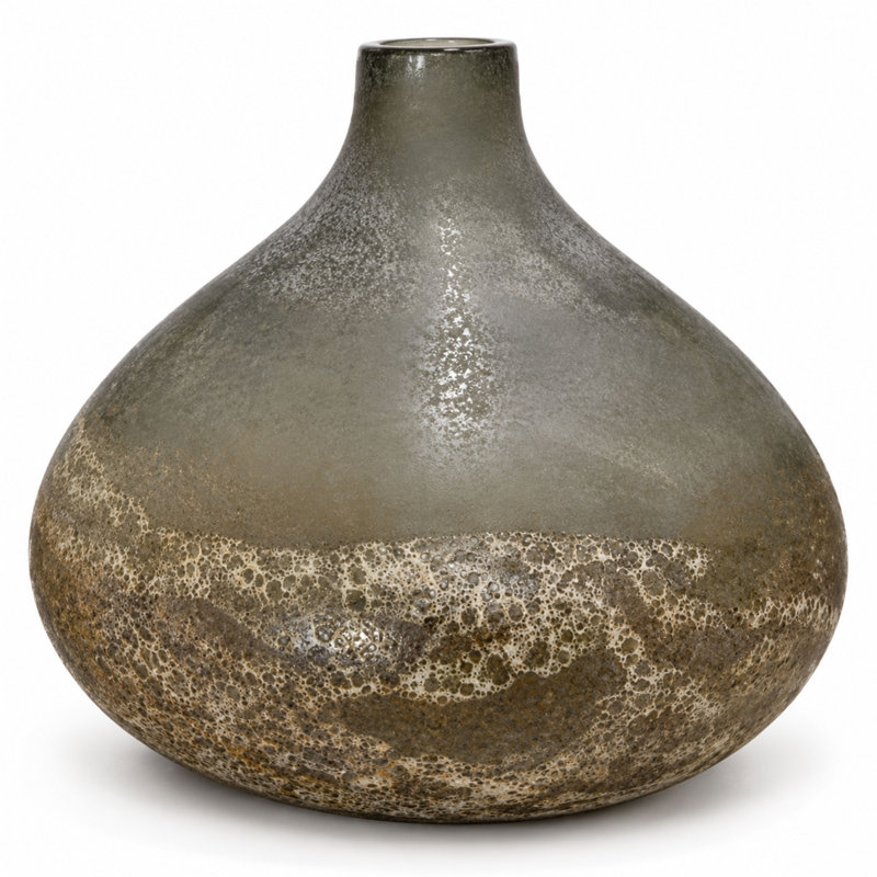 Vase de table contemporain effet marbre 11 pouces