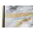 CosmoLiving by Cosmopolitan Gold Canvas Abstract Framed Wall Art with Gold Frame-69975437