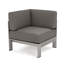 Canapé modulaire d'extérieur en aluminium pour patio