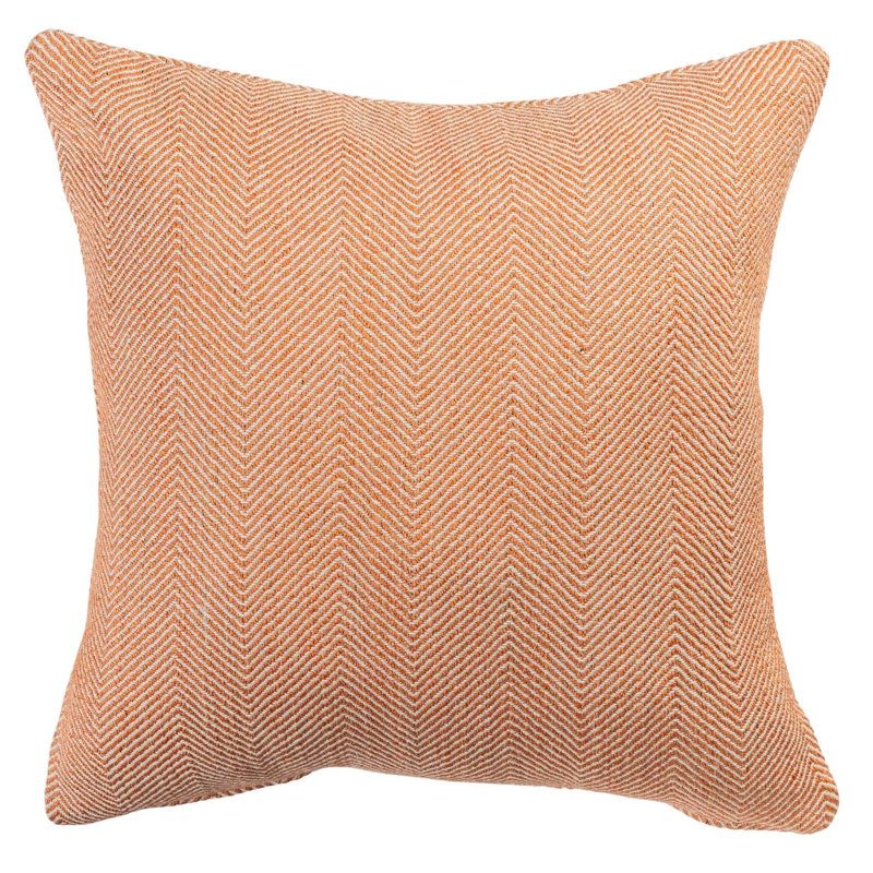Orange Cushion, 43x43cm, Feather filled
