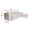 Canapé modulaire avec repose-pieds 4 pièces Bridgetown-1906649266