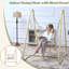 Chaise de hamac balançoire en macramé avec support Swing Chair