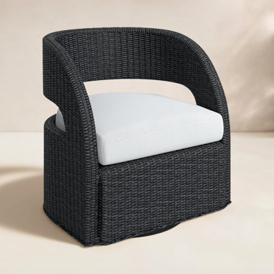 Maxille Swivel Wicker Outdoor Lounge Chair