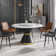 Ryding Modern Round Sintered Stone Dining Table with Rotating Tray