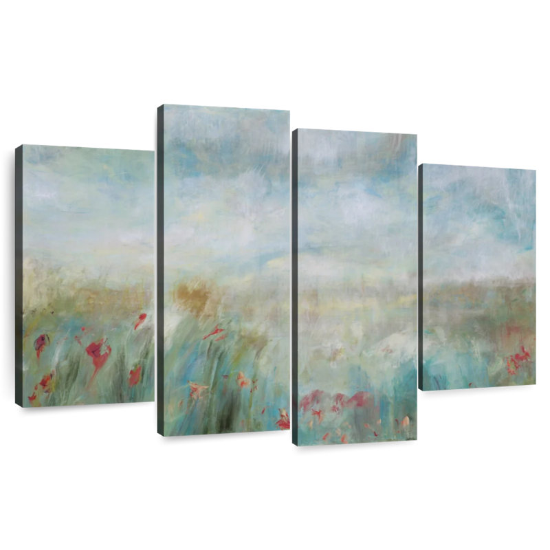 Abstrait de jardin sauvage Avery, H 22 po x l 36 po