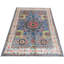 Tapis bleu et blanc noué à la main de haute qualité