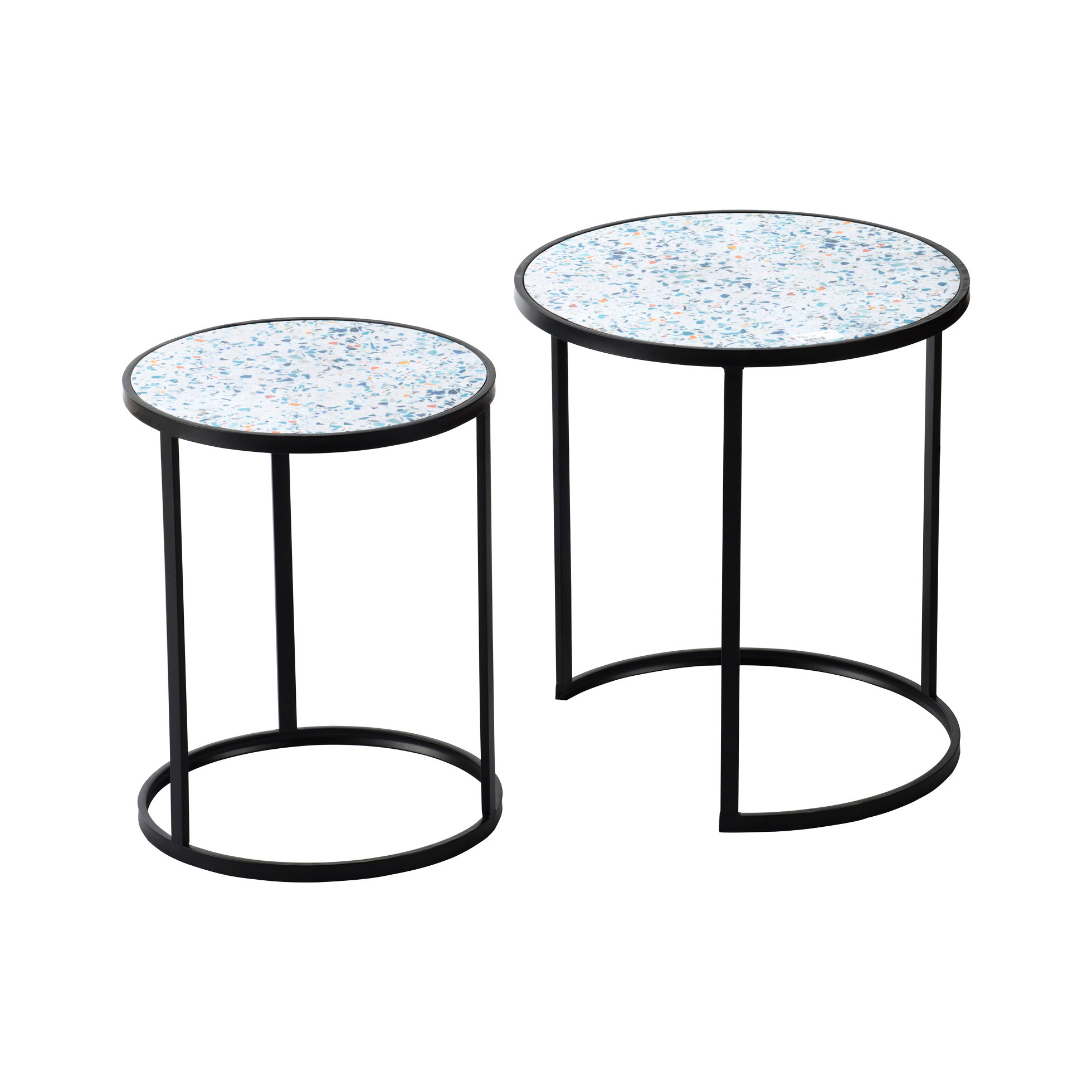 Latitude Run® 2 End Table Bundle, Stacking Side Tables With Metal ...