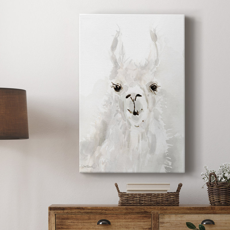 Sweet Llama I - galerie Cavas, H 18 po x l 12 po