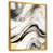 Toile avec cadre flottant or