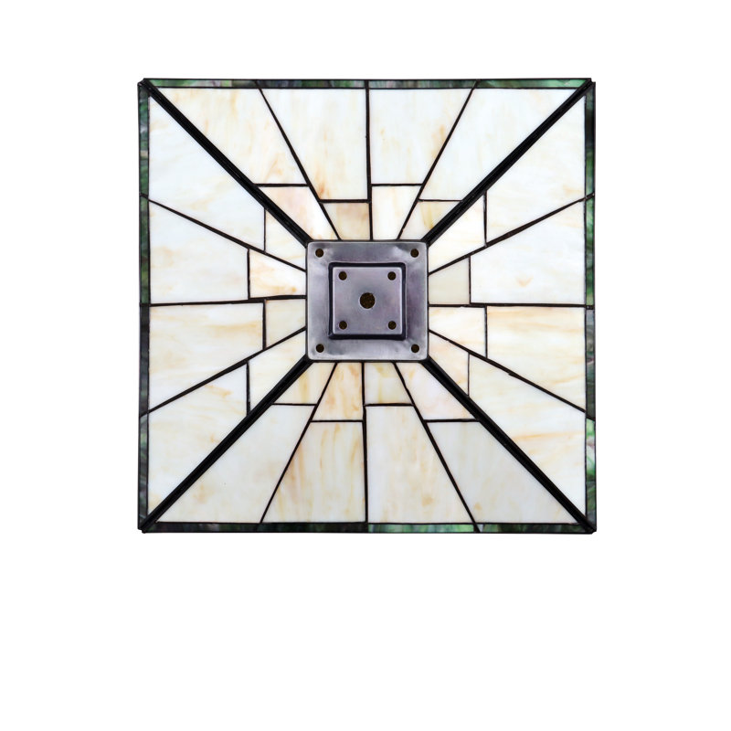 Theros 22.7" Bronze Stained Glass Mission Table Lamp