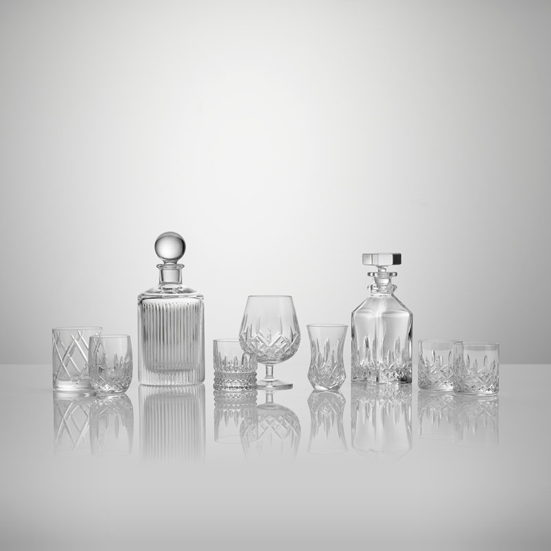 Classic 7 oz Clear Crystal Handcrafted Tumblers Set