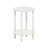 Creekside 2-Tier Round Wooden End Table, Side Table, White/White-105551846