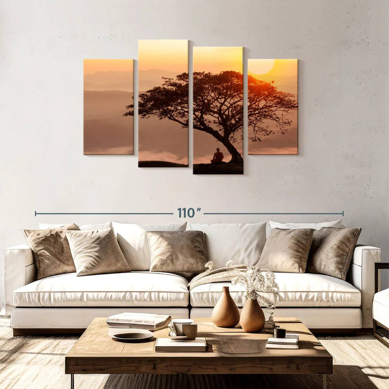 Adella Monk Under A Tree, 48" H x 75" W