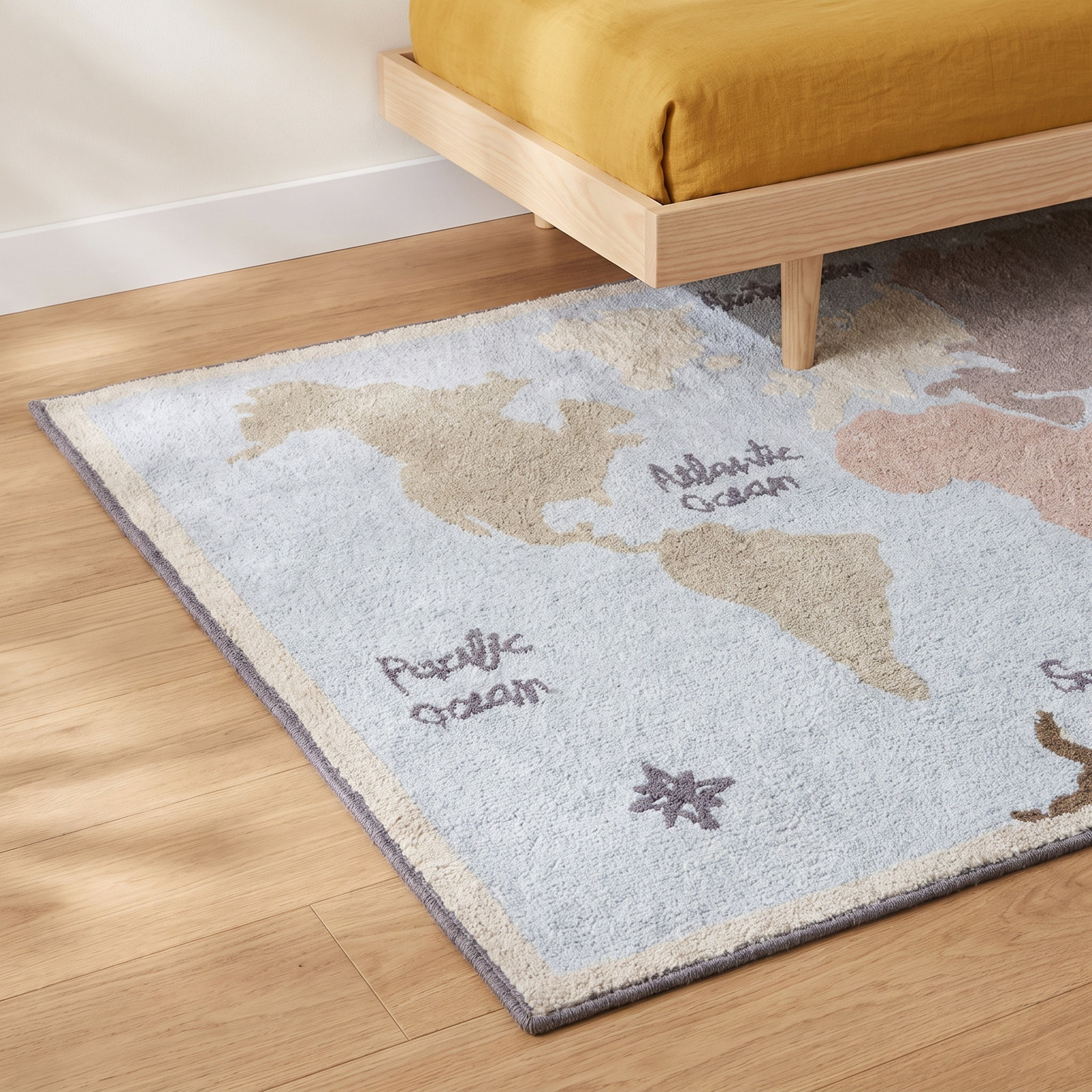 Natural Multi Hand-Tufted Cotton Rug