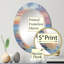 Gauche - Miroir mural moderne ovale-532352307