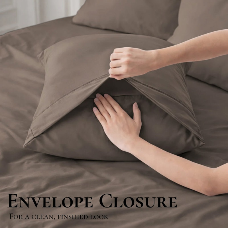 Ultra Soft Bamboo Sheet Set - 4 Pc Set - Wrinkle Resistant - Cooling Sheets with Deep Pockets, Treebark