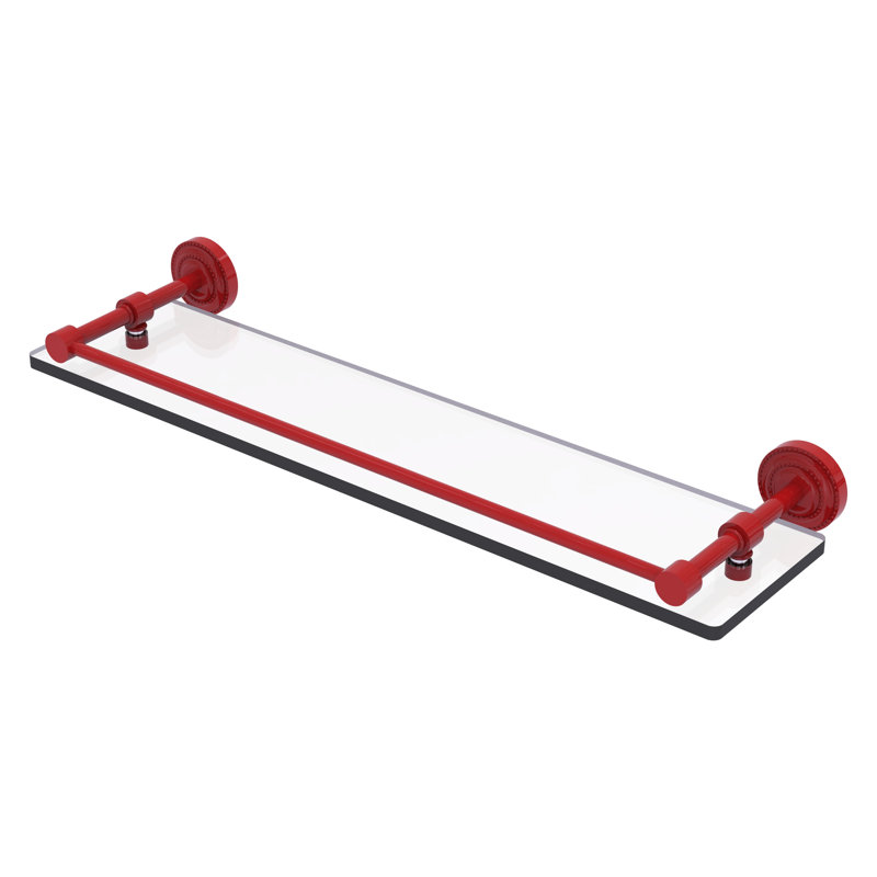 Tablette flottante Dottingham, H 3 po x l 22 po x P 5 po, Rouge pompier
