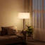 Lampe sur pied en bois de noyer 61 po avec abat-jour tambour en lin blanc 61 po, lampe sur pied minimaliste, certifiée cULus pour les tables d'appoint de salon, les coins de chambre à coucher, les bureaux à domicile ou les salles d'étude-1043272191