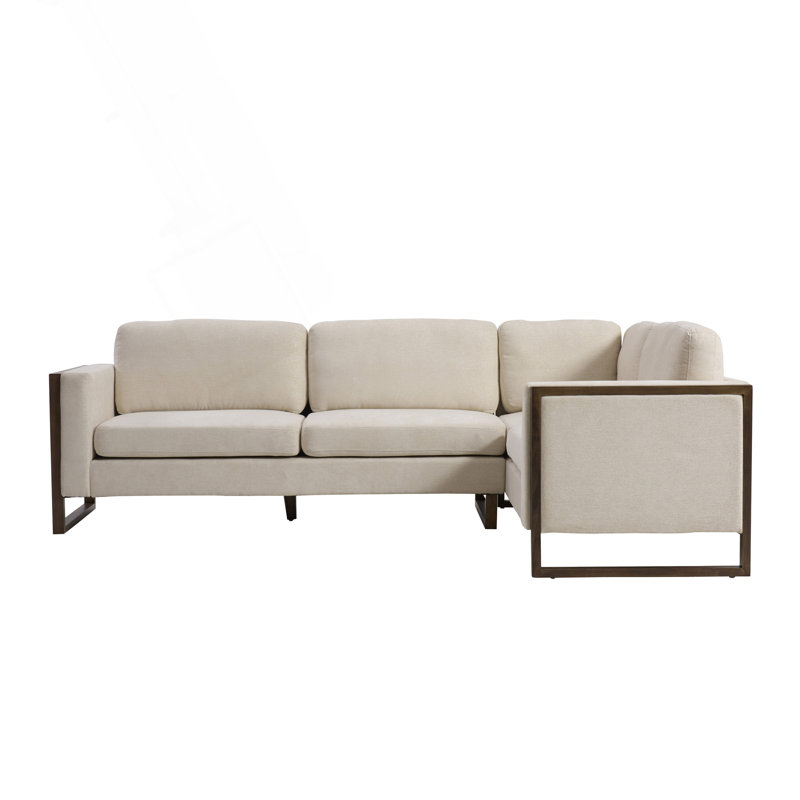 104 po Canapé modulaire en chenille 2 pièces L