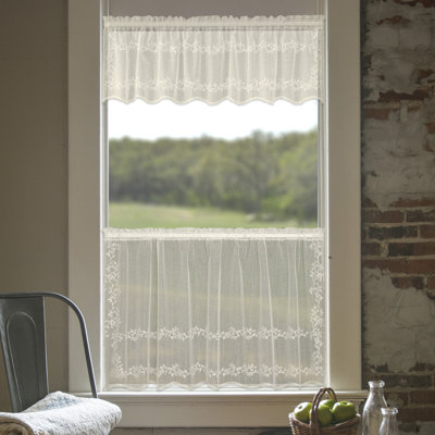 Floral Tailored Window Valance