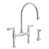 Georgian Era™ Bridge Faucet with Side Spray
