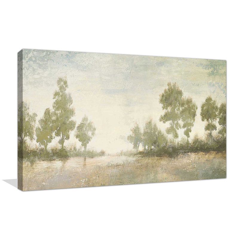 Panneau «Distant Valley» par Michael Marcon - Peinture, H 18 po x l 30 po x P 1 po, Toile tendue