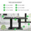 Eubanks Double Pedestal High Gloss Dining Table - Luxury Modern Design-90489614-134278301