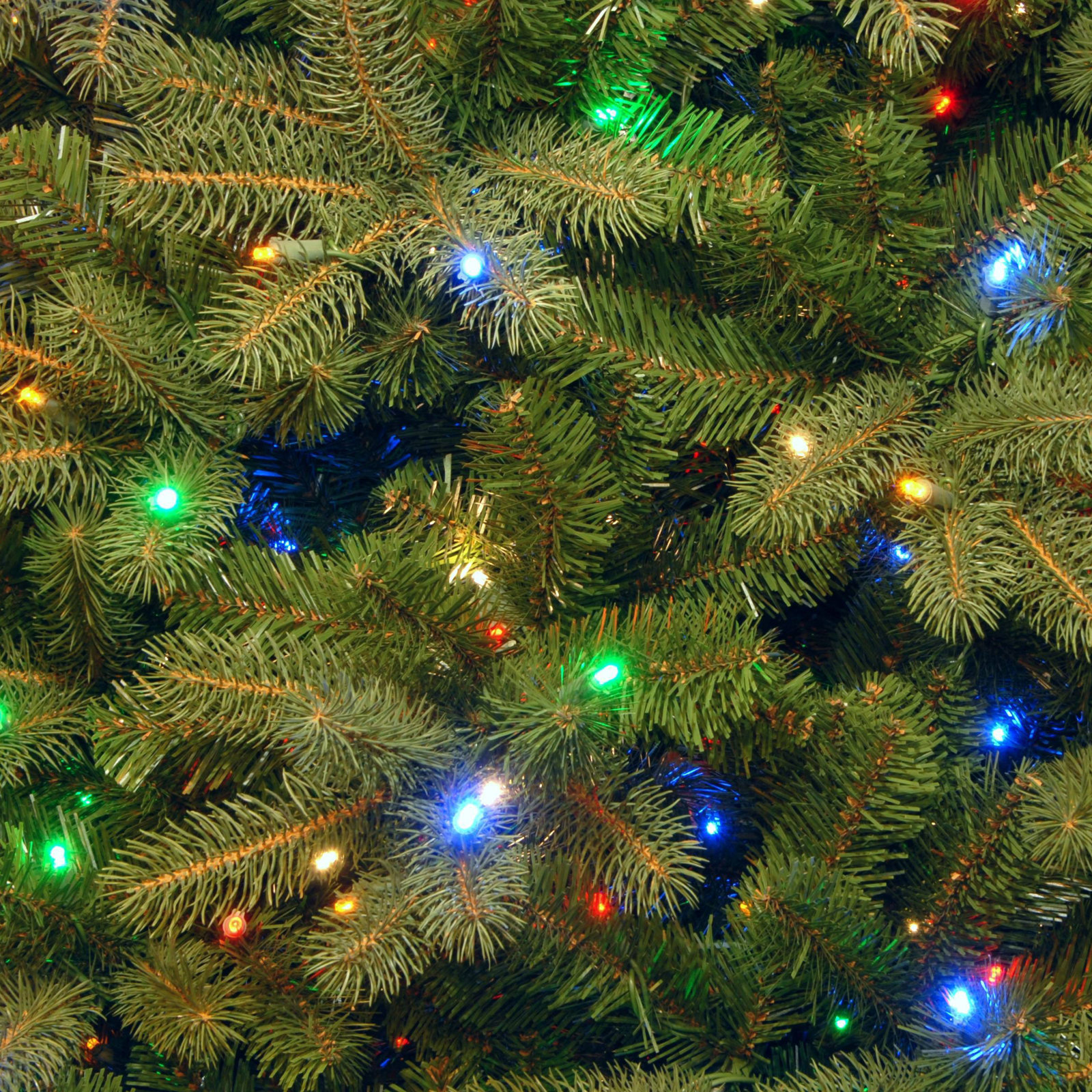 Pre-Lit Fir Christmas Tree, 7.5' H x 59" W, Pre-Lit